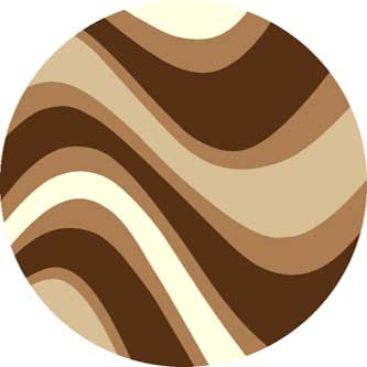 Ковер v802 - BROWN - Круг