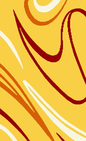 Ковер v804 - YELLOW-ORANGE - Прямоугольник