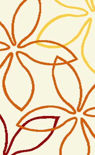 Ковер v806 - CREAM-ORANGE - Прямоугольник