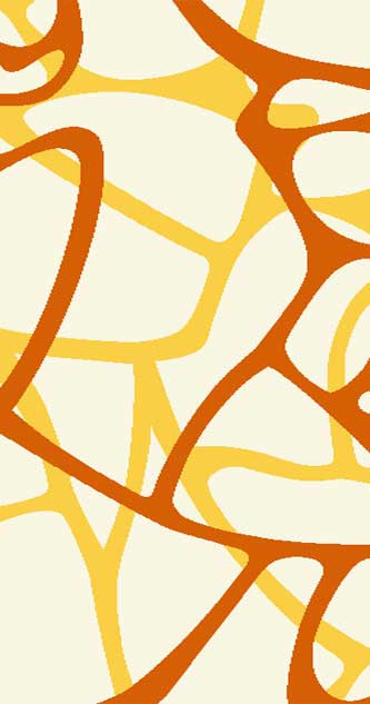 Ковер v808 - CREAM-ORANGE - Прямоугольник