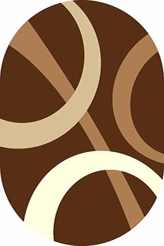 Ковер v810 - BROWN - Овал
