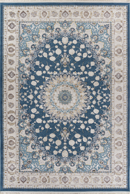 Ковер A050B - D.BLUE SHIRINK / CREAM - Прямоугольник