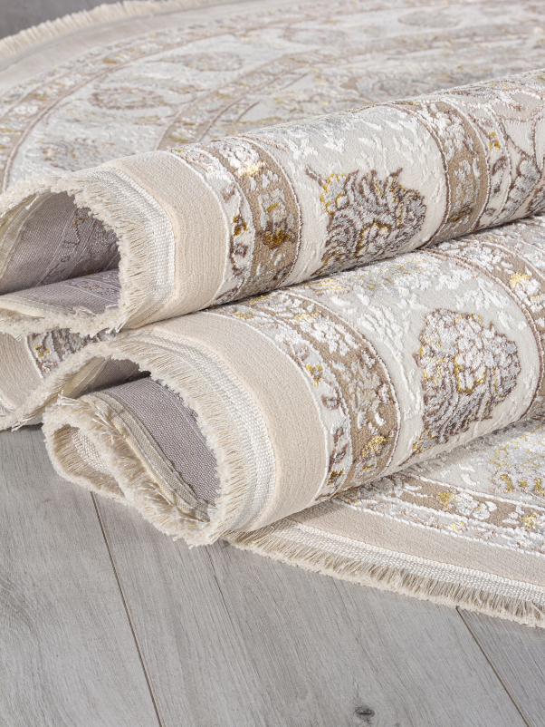 Ковер A050B - L.BEIGE / CREAM - Овал