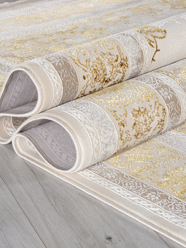 Ковер A064A - CREAM / GOLD FDY - Прямоугольник