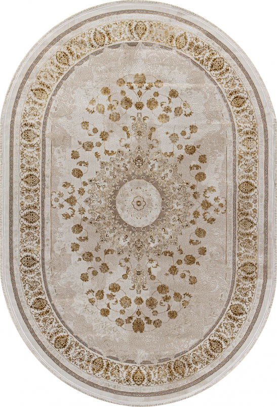 Ковер A123B - CREAM / GOLD FDY - Овал