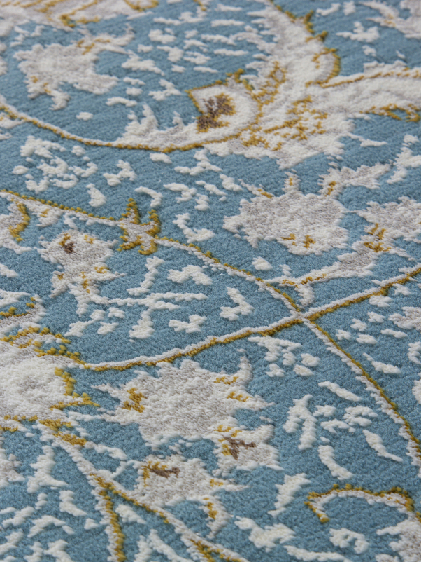 Ковер M101B - BLUE SHIRINK / BLUE SHIRINK - Овал