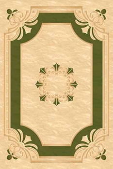 Ковер 5333 - CREAM-GREEN - Прямоугольник - коллекция LEONARDO