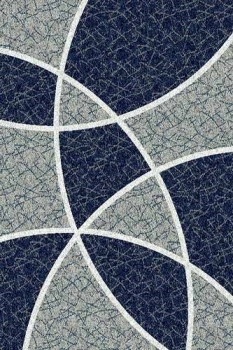 Ковер d215 - GRAY-BLUE - Прямоугольник - коллекция SILVER